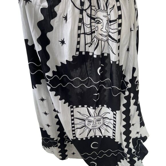 Anthropologie NWT Tigre Indigo Halter Sun Moon Celestial Maxi Dress Size Large P - Picture 6 of 15